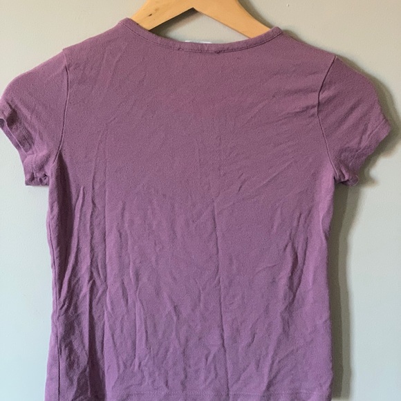 Hurley mauve purple v-neck t-shirt - Picture 2 of 3
